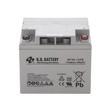 12V 40Ah Batteria, Batteria Piombo-Acido (AGM), B.B. Battery BP40-12FR, VdS, difficilmente infiammabile, 197x165x171 (LxLAxA), Terminale I2 (inserisci femmina M6)