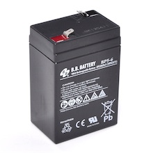 6V 5Ah Batteria, Batteria Piombo-Acido (AGM), B.B. Battery BP5-6, 70x48x102 (LxLAxA), Terminale T1 Faston 187 (4,75 mm)