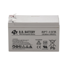 12V 7Ah Batteria, Batteria Piombo-Acido (AGM) ignifugo, B.B. Battery BP7-12FR, VdS, difficilmente infiammabile, sostituisce p.e. Panasonic LC-V127R2PG1