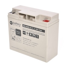 12V 17Ah Batteria Piombo-Acido, battery-direct SBY-AGM-12-17, 181x77x167 (LxLAxA), Terminale B1 (vite M5)