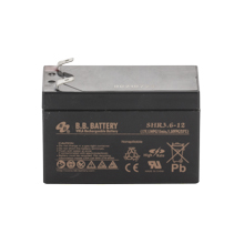 12V 3.6Ah Batteria, Batteria Piombo-Acido (AGM), B.B. Battery SHR3.6-12 / CPS3.6-12, 102x48x65 (LxLAxA), Terminale T2 Faston 250 (6,3 mm)