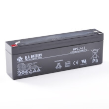 12V 1.2Ah Batteria, Batteria Piombo-Acido (AGM), B.B. Battery BP1.2-12,  VdS, 97x45x50 (LxLAxA)