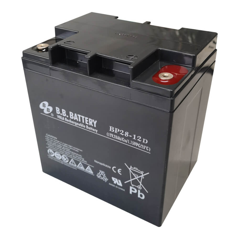 12V 12Ah Batteria, Batteria Piombo-Acido (AGM), B.B. Battery BP12-12, VdS,  151x98x94 (LxLAxA), Terminale T2