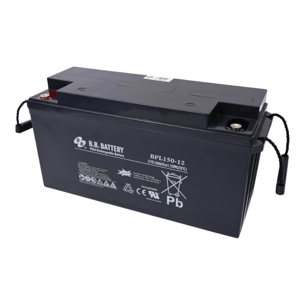 12V 150Ah Batteria, Batteria Piombo-Acido (AGM), B.B. Battery