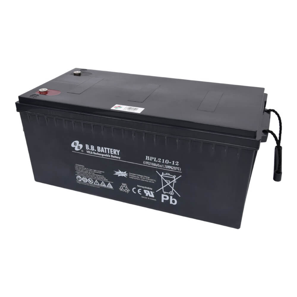 12V 210Ah Batteria, Batteria Piombo-Acido (AGM), B.B. Battery