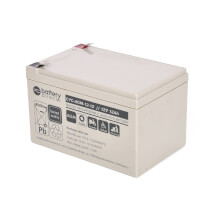 12V 12Ah Batteria Piombo-Acido ciclica, battery-direct CYC-AGM-12-12, 151x98x94 (LxLAxA), Terminale T2 Faston 250 (6,3mm)