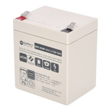 12V 5Ah Batteria Piombo-Acido, battery-direct SBY-AGM-12-5, 90x70x101 (LxLAxA), Terminale T2 Faston 250 (6,3mm)